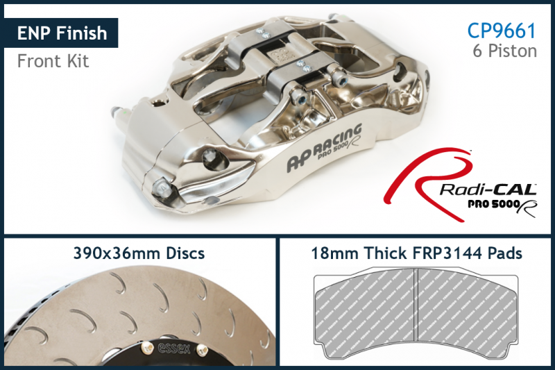 AP Racing by Essex Radi-CAL ENP Competition Brake Kit (Front 9661/390mm)- Porsche 911 Various 991 and 992
