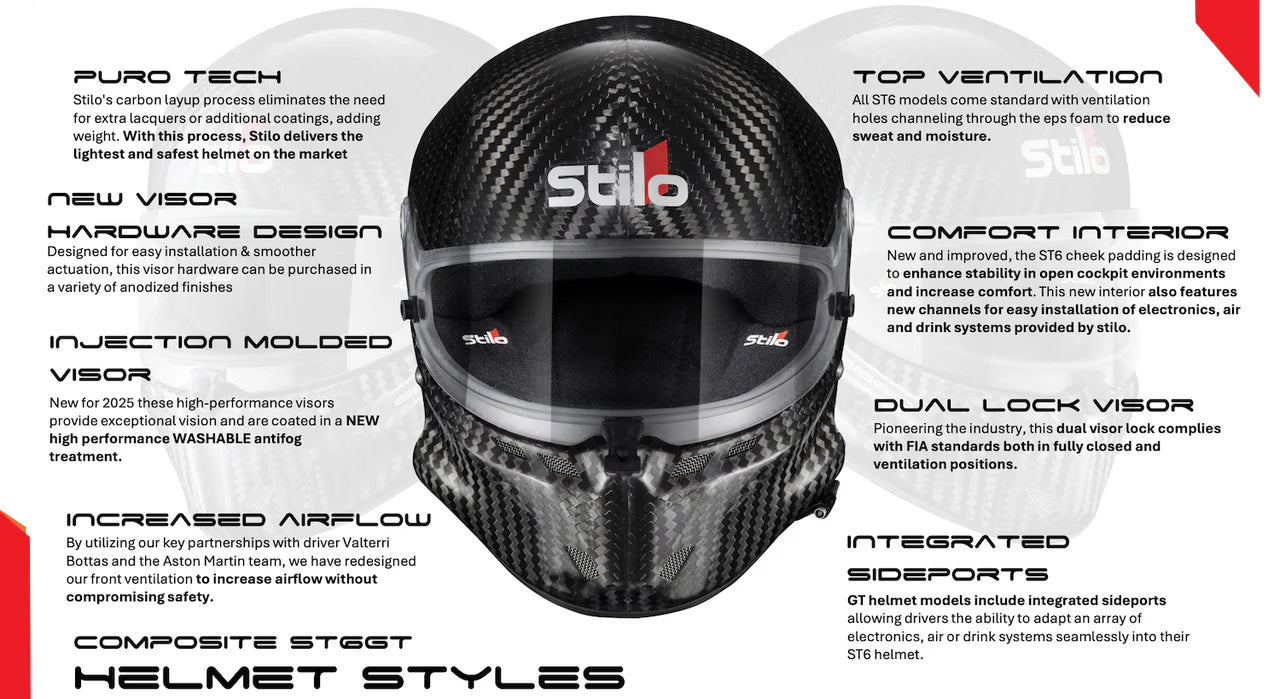Stilo ST6 GT Carbon Fiber Helmet SA2025