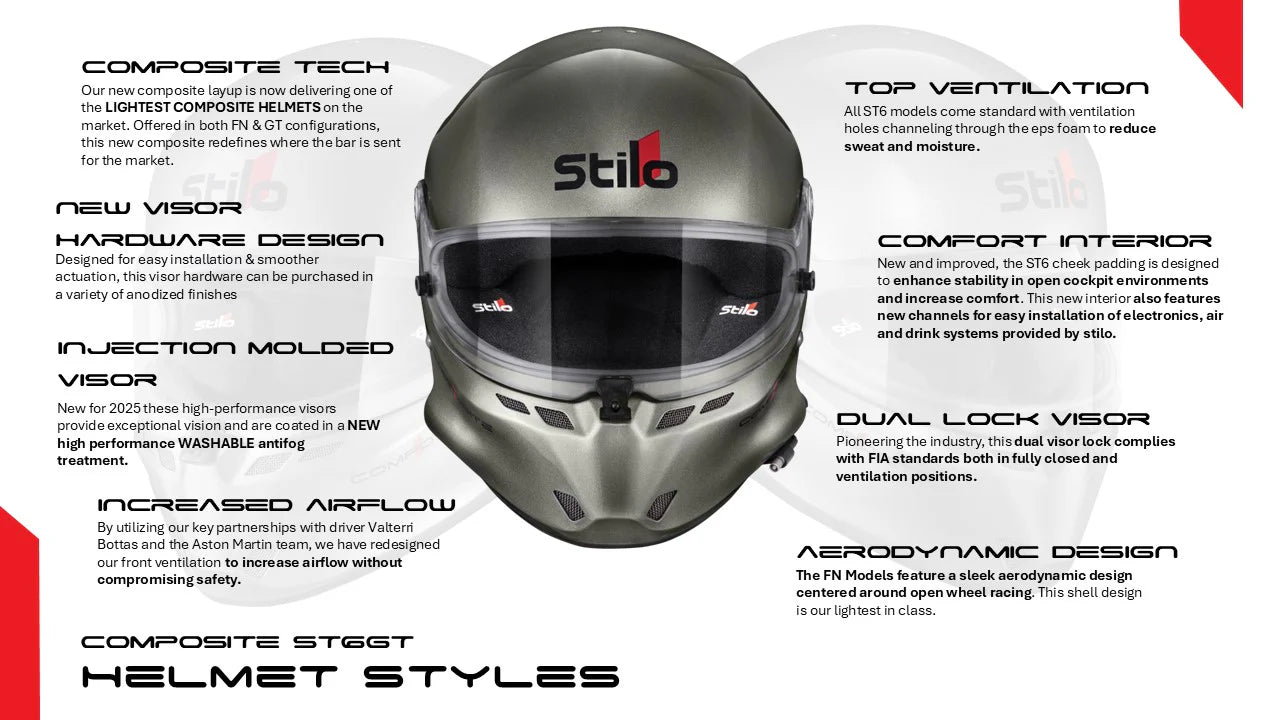 Stilo ST6 GT Composite Helmet SA2025