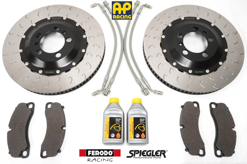 Essex Brake Pad, Line, Fluid, and 2-piece Disc Bundle (Front 410x36mm)- Porsche 991 GT3 718 GT4 RS Spyder RS PCCB